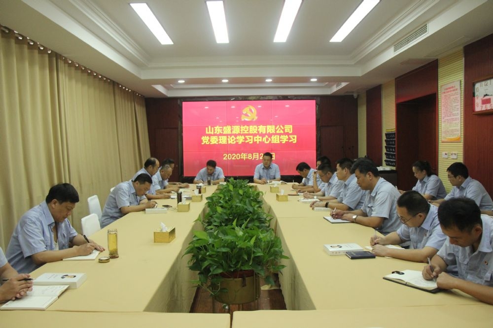 盛源公司黨委理論學(xué)習(xí)中心組開展集中學(xué)習(xí)
